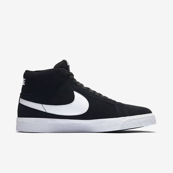 Nike SB Zoom Blazer Mid Muške Tenisice Crne Bijele | NK832VPA