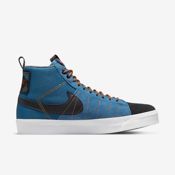 Nike SB Zoom Blazer Mid Premium Muške Skate Tenisice Crne | NK430XLR