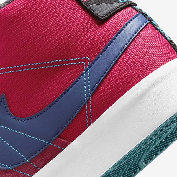 Nike SB Zoom Blazer Mid Premium Muške Tenisice Zelene Bijele Narančaste Crne | NK210LXZ