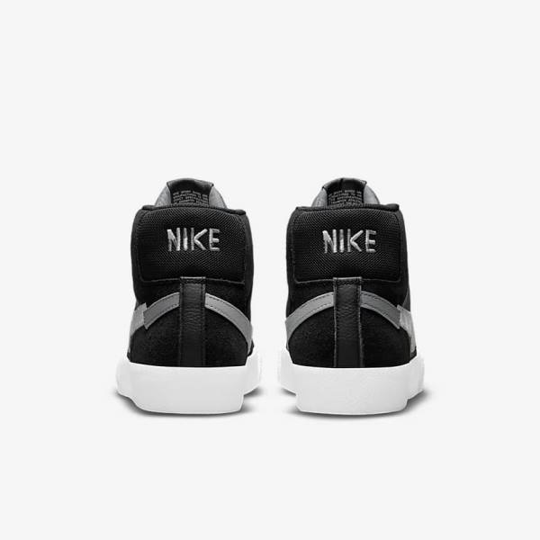 Nike SB Zoom Blazer Mid Premium Muške Tenisice Crne Sive Bijele | NK459VYM