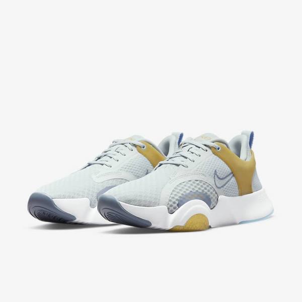 Nike SuperRep Go 2 Ženske Tenisice Za Trening Platine Metalne Zlatne Bijele | NK752XBS