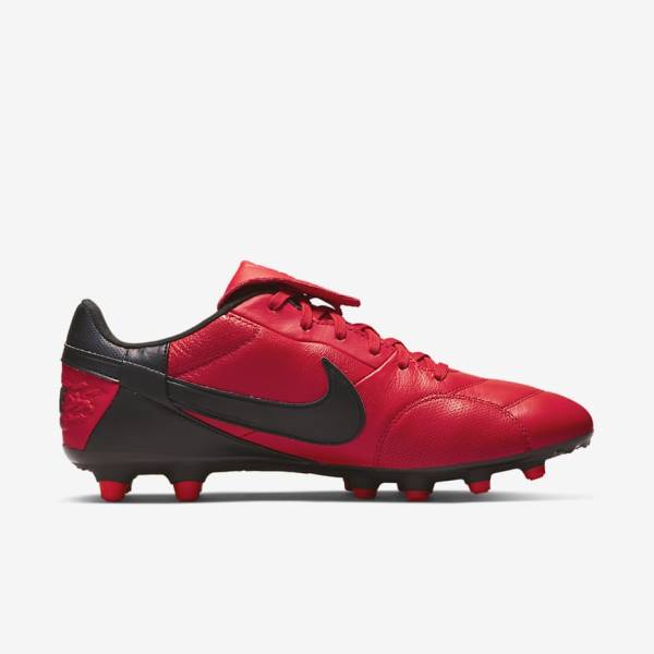 Nike The Premier 3 FG Firm-Grounds Muške Tenisice Za Nogomet Crvene Crne | NK841SAY