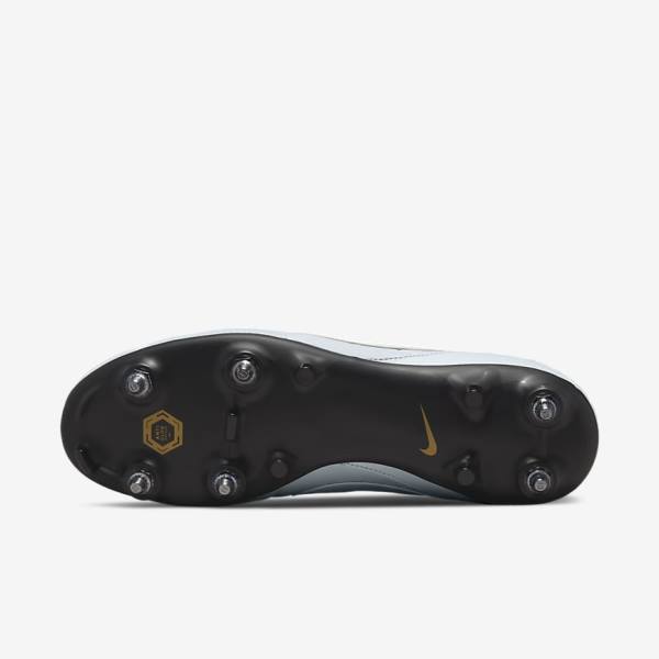 Nike The Premier 3 SG-PRO Anti-Clog Traction Soft-Ground Muške Tenisice Za Nogomet Platine Crne Metalne Zlatne Bijele | NK074IFZ