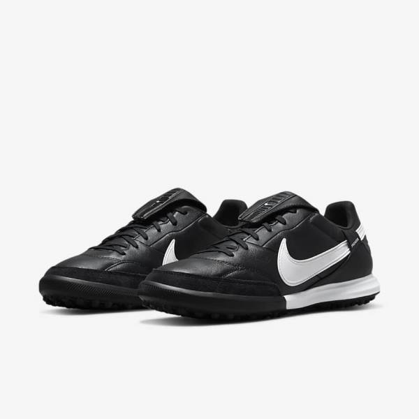 Nike The Premier 3 TF Artificial-Turf Muške Tenisice Za Nogomet Crne Bijele | NK975YEW