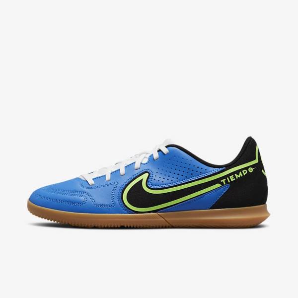 Nike Tiempo Legend 9 Club IC Indoor-Court Muške Tenisice Za Nogomet Svijetlo Plave Svijetlo Zelene Smeđe Crne | NK304PEQ