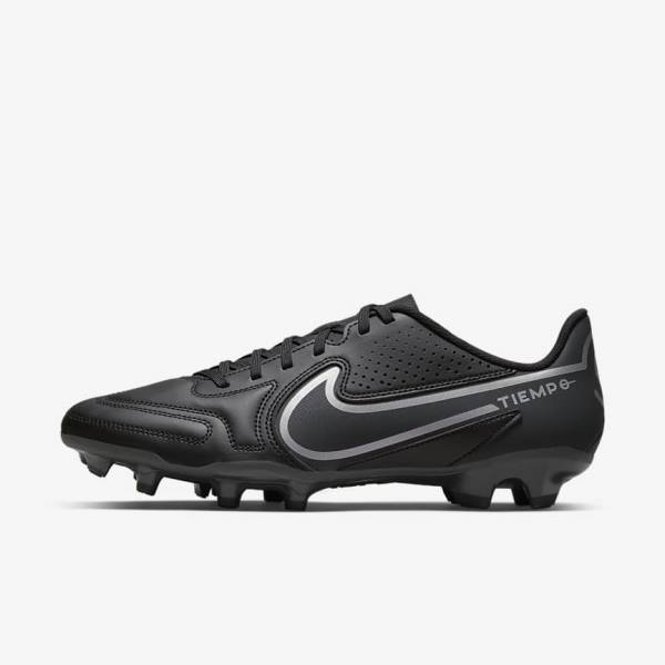 Nike Tiempo Legend 9 Club MG Multi-Ground Muške Tenisice Za Nogomet Crne Tamno Sive | NK107OZM