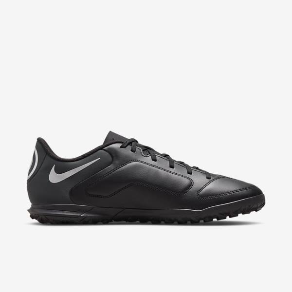 Nike Tiempo Legend 9 Club TF Turf Muške Tenisice Za Nogomet Crne Tamno Sive | NK724FMS