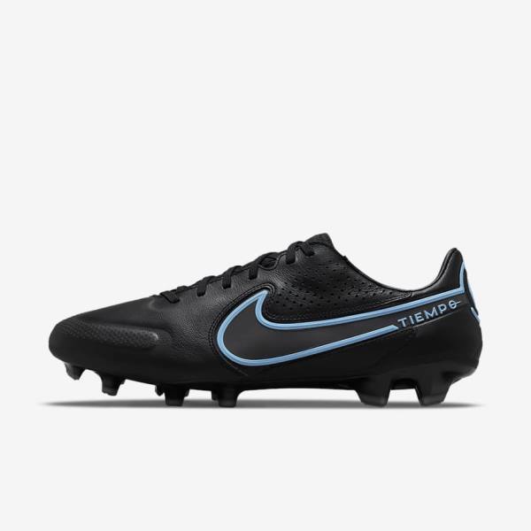 Nike Tiempo Legend 9 Pro FG Firm-Ground Ženske Tenisice Za Nogomet Crne Sive | NK627CBS