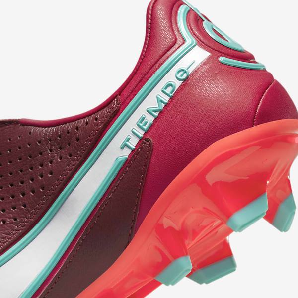 Nike Tiempo Legend 9 Pro FG Firm-Ground Muške Tenisice Za Nogomet Crvene Bijele | NK832YHV