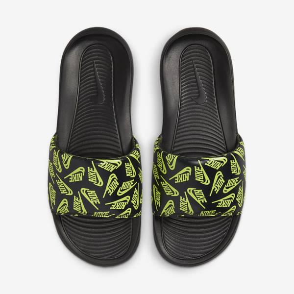 Nike Victori One Printed Muške Natikače Crne | NK513QCT