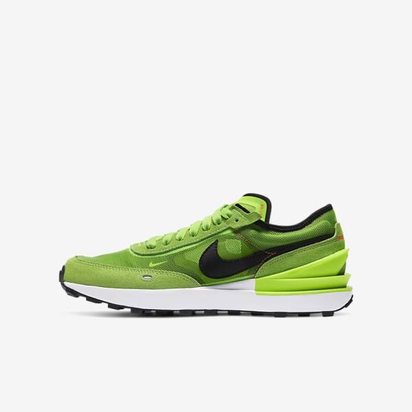 Nike Waffle One Older Dječje Cipele Za Hodanje Zelene Crvene Crne | NK290LZF