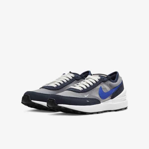 Nike Waffle One Older Dječje Tenisice Tamno Obsidijanske Crne Kraljevska Plava | NK846RUI