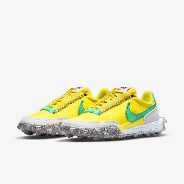 Nike Waffle Racer Crater Ženske Tenisice Žute Plave Zelene | NK152UEI