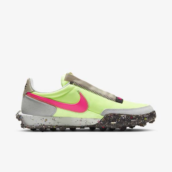 Nike Waffle Racer Crater Ženske Tenisice Crne Zelene Roze | NK261LOV