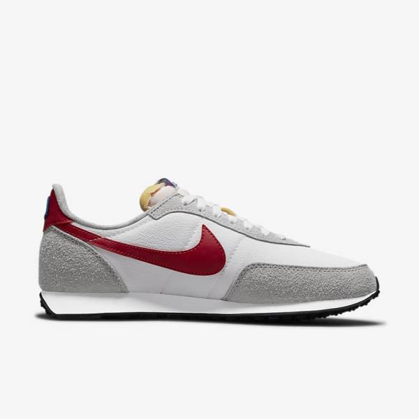 Nike Waffle Trainer 2 Muške Tenisice Bijele Svijetlo Sive Kraljevska Plava Crvene | NK140AHS