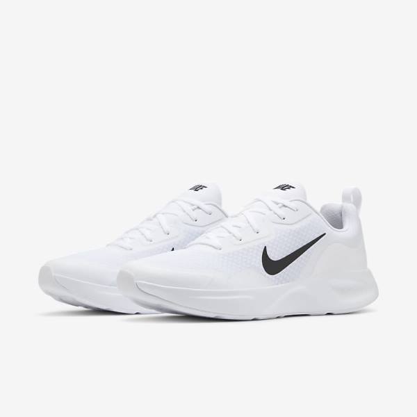 Nike Wearallday Muške Tenisice Bijele Crne | NK174XNH