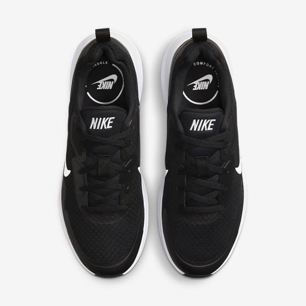 Nike Wearallday Ženske Tenisice Crne Bijele | NK932XMW