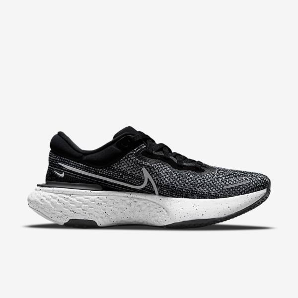 Nike ZoomX Invincible Run Flyknit Road Muške Tenisice Za Trčanje Bijele Crne Bijele | NK704VCW