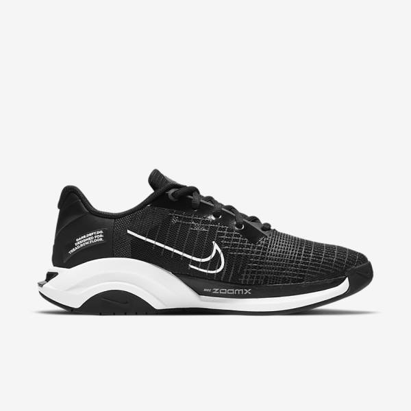 Nike ZoomX SuperRep Surge Endurance Class Ženske Tenisice Za Trening Crne Bijele | NK063OTR