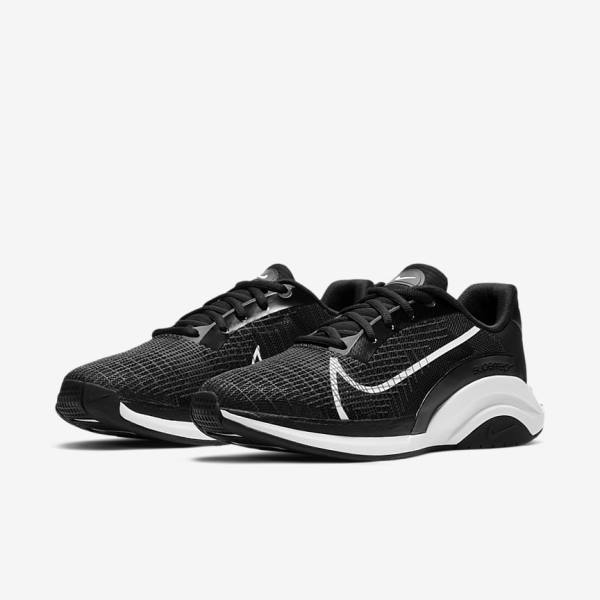 Nike ZoomX SuperRep Surge Endurance Class Ženske Tenisice Za Trening Crne Bijele | NK063OTR