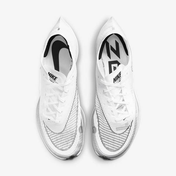 Nike ZoomX Vaporfly Next% 2 Road Racing Muške Tenisice Za Trčanje Crne Metalne Zlatne Bijele | NK324JNX