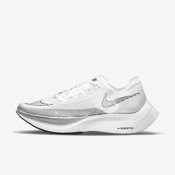 Nike ZoomX Vaporfly Next% 2 Road Racing Muške Tenisice Za Trčanje Crne Metalne Zlatne Bijele | NK324JNX