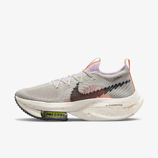 Nike Zoom Alphafly Next Nature Road Racing Ženske Tenisice Za Trčanje Plave Sive Svijetlo Roze Svijetlo Krem Crne | NK831VHU