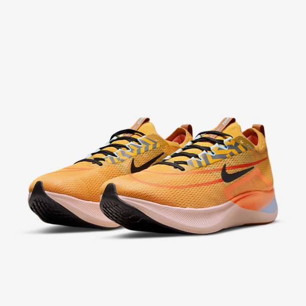 Nike Zoom Fly 4 Road Muške Tenisice Za Trčanje Crne Plave Bijele | NK058WYA