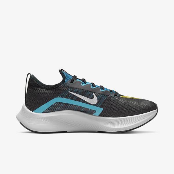 Nike Zoom Fly 4 Road Muške Tenisice Za Trčanje Crne Zelene Narančaste | NK647PLA