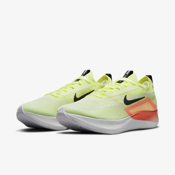 Nike Zoom Fly 4 Road Muške Tenisice Za Trčanje Crne Tamno Sive Plave Bijele | NK902PZG