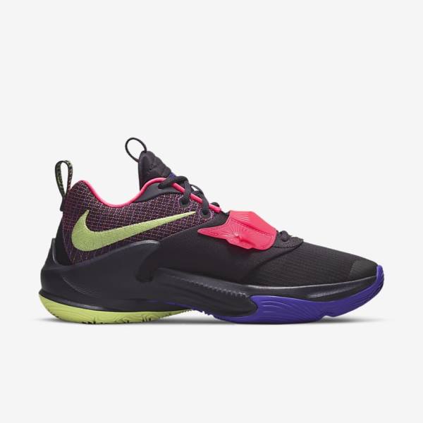 Nike Zoom Freak 3 Ženske Tenisice za košarku Ljubičaste Roze Ljubičaste Svijetlo Limun | NK569KAB