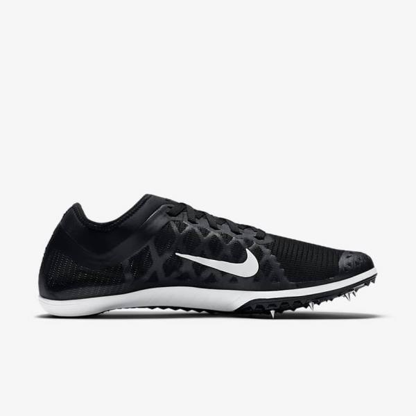 Nike Zoom Mamba 3 Unisex Distance Spike Ženske Tenisice Za Trčanje Crne Bijele | NK751OJP