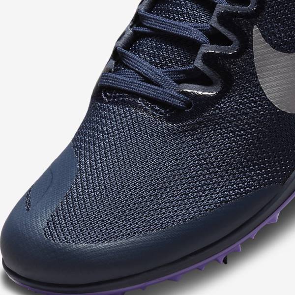 Nike Zoom Rival D 10 Athletics Distance Spikes Muške Tenisice Za Trčanje Obsidijanske Tirkizne Metalne Srebrne | NK704CRH