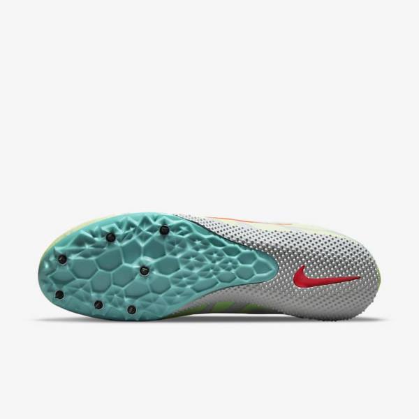 Nike Zoom Rival S 9 Athletics Sprinting Spikes Muške Tenisice Za Trčanje Tirkizne Narančaste | NK460ECY