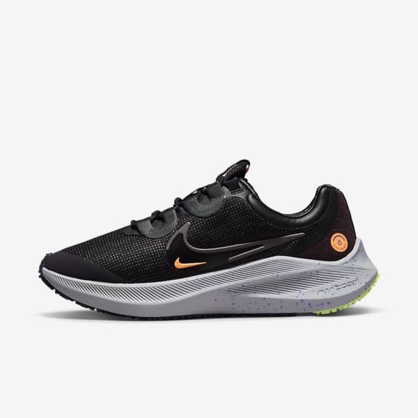 Nike Zoom Winflo 8 Shield Weatherised Road Ženske Tenisice Za Trčanje Crne Narančaste Ljubičaste | NK016ICZ