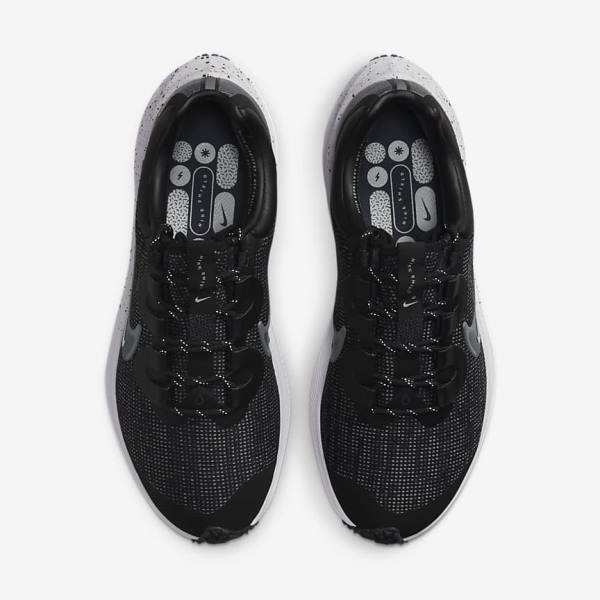 Nike Zoom Winflo 8 Shield Weatherised Road Ženske Tenisice Za Trčanje Crne Metalne Srebrne Plave Sive | NK061GEB