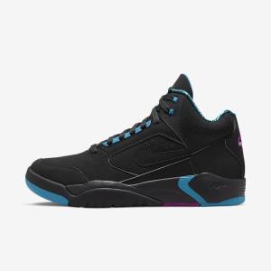 Nike Air Flight Lite Mid Muške Tenisice Crne Tirkizne Crvene Ljubičaste Crne | NK390VWD