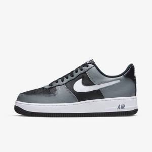 Nike Air Force 1 07 LV8 Muške Tenisice Crne Sive Bijele | NK650VQZ