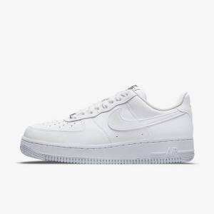 Nike Air Force 1 07 Next Nature Ženske Tenisice Bijele Crne Metalne Srebrne | NK371WVS