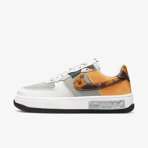 Nike Air Force 1 Fontanka Ženske Tenisice Smeđe Svijetlo Bež Žute | NK631GSA