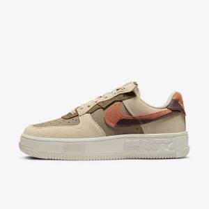 Nike Air Force 1 Fontanka Ženske Tenisice Bordo Kaki Boja | NK746BTR