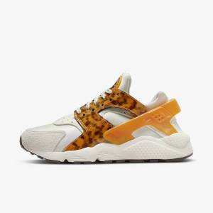 Nike Air Huarache Ženske Tenisice Smeđe Svijetlo Bež Žute | NK156LBT