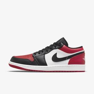 Nike Air Jordan 1 Low Muške Jordan Tenisice Crvene Crne Bijele | NK360KCI