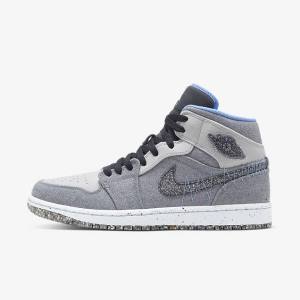 Nike Air Jordan 1 Mid SE Muške Jordan Tenisice Sive Crne Plave | NK714BHW