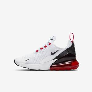 Nike Air Max 270 Older Dječje Tenisice Bijele Crne Crvene Sive | NK803KXZ