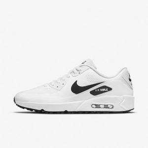 Nike Air Max 90 G Muške Cipele za golf Bijele Crne | NK982OPG