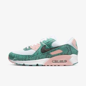 Nike Air Max 90 Muške Tenisice Tirkizne Bijele Koraljne Crne | NK390YJS