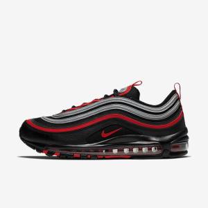 Nike Air Max 97 Muške Tenisice Crne Metalne Srebrne Crvene | NK403KVX