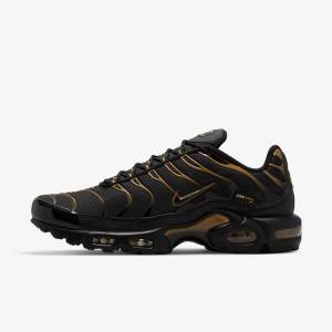 Nike Air Max Plus Muške Tenisice Crne Smeđe Zlatne | NK809EFN