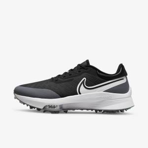 Nike Air Zoom Infinity Tour NEXT% Muške Cipele za golf Crne Sive Tirkizne Bijele | NK105RTY